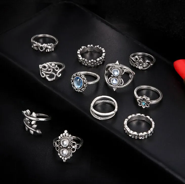 11 Styles Boho Midi Finger Set