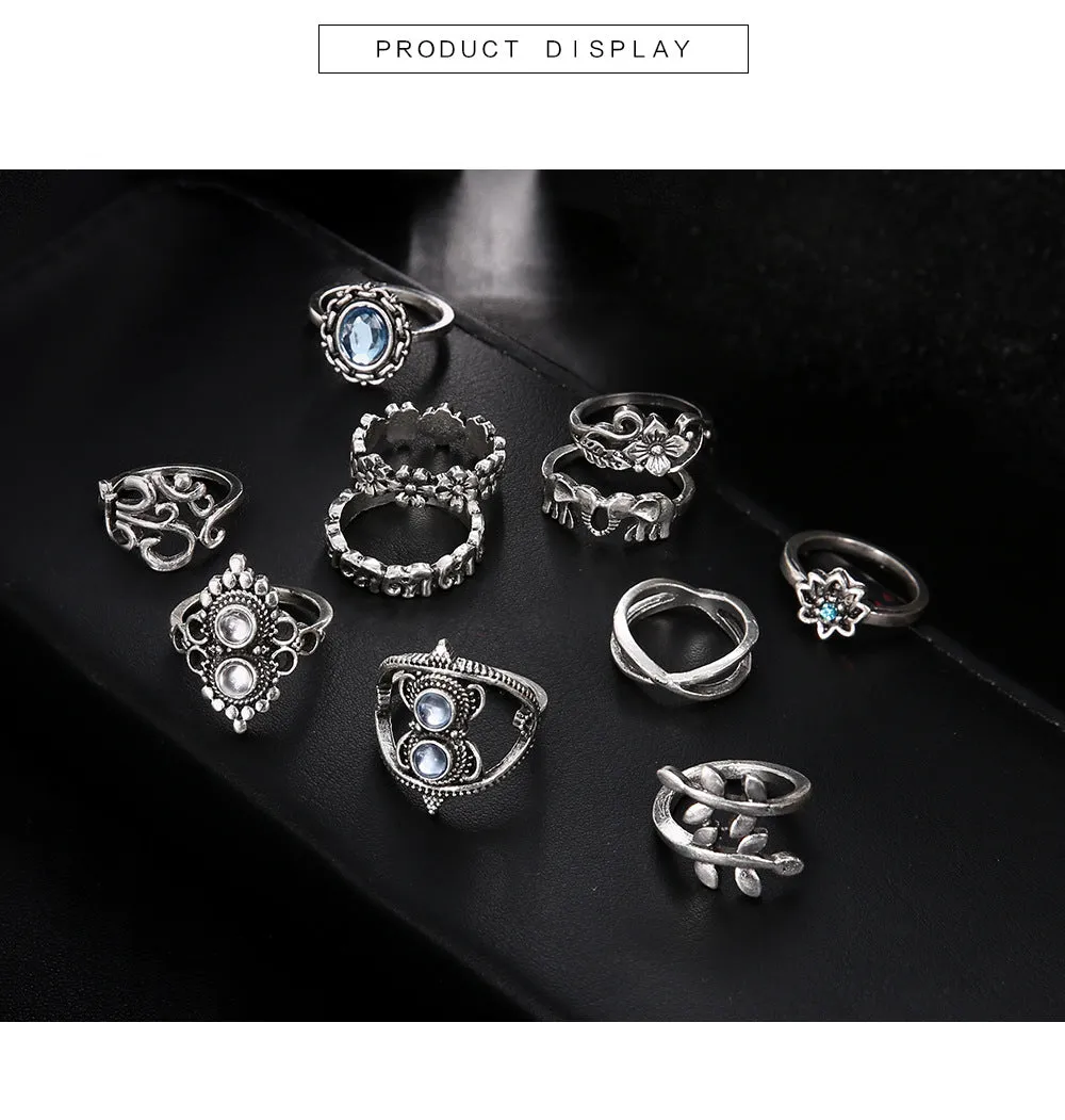 11 Styles Boho Midi Finger Set