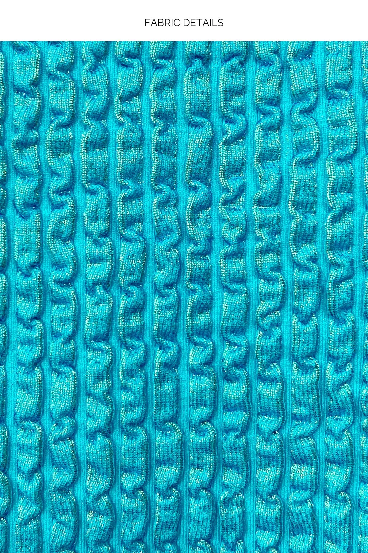 BELLA - Seamless Triangle Top & Seamless Wavy Ruched Back Brazilian Tie Side Bottom • Sea Blue