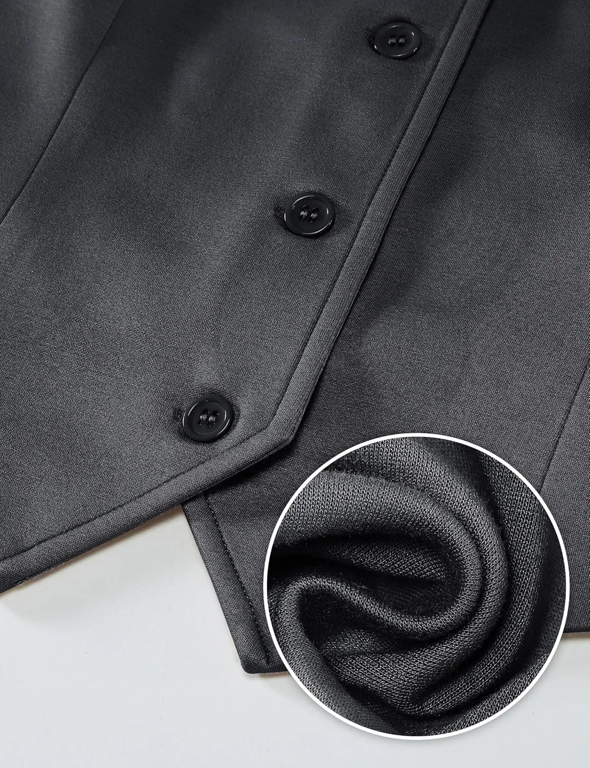 luvamia Vest Tops for Women Trendy Fashion Casual Summer Cropped Dressy Suit Vest Button Up Sleeveless Waistcoat Vests