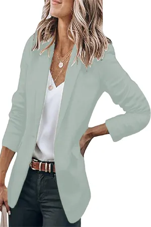OMZIN Women's Business Stylish Modern Blazer Tailored Affordable Cardigan Vibrant Dressy Jackets