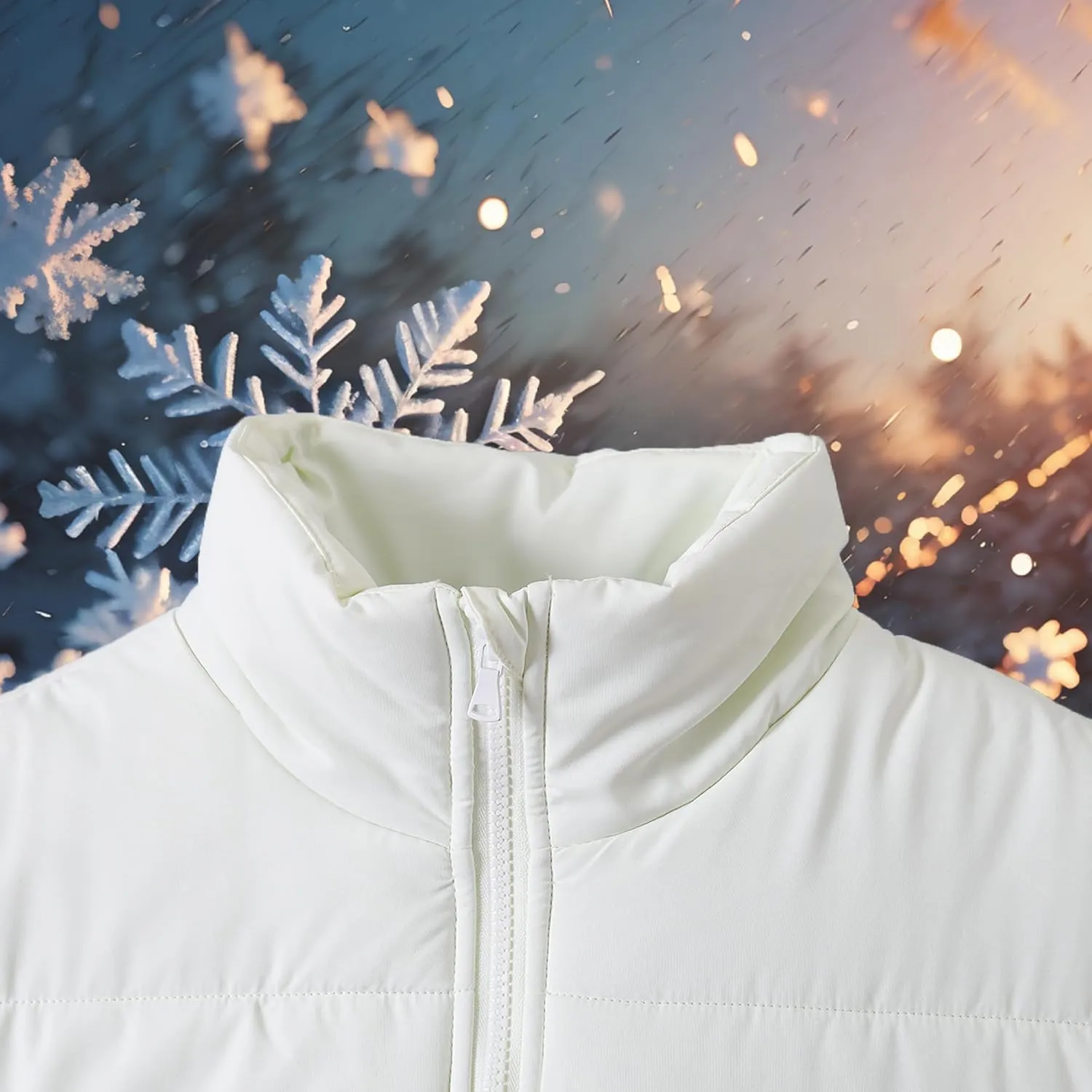 Women's Outerwear Vests Various Print Quilted Warm Cotton Loose Sleeveless Jacket